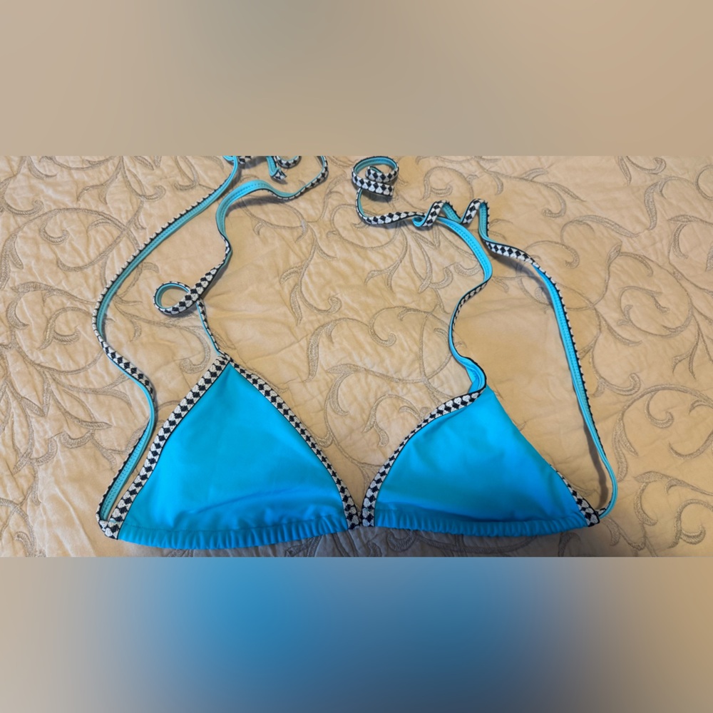 Lemlem Blue Bikini Top